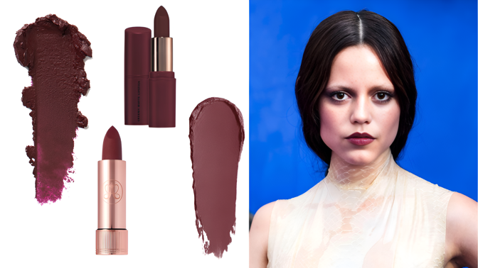 Make-up podle představitelky Wednesday: Jenna Ortega nedá dopustit na vínové tóny rtěnky