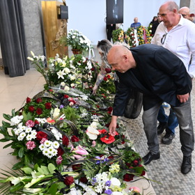 Pohřeb Jiřího Krampola.