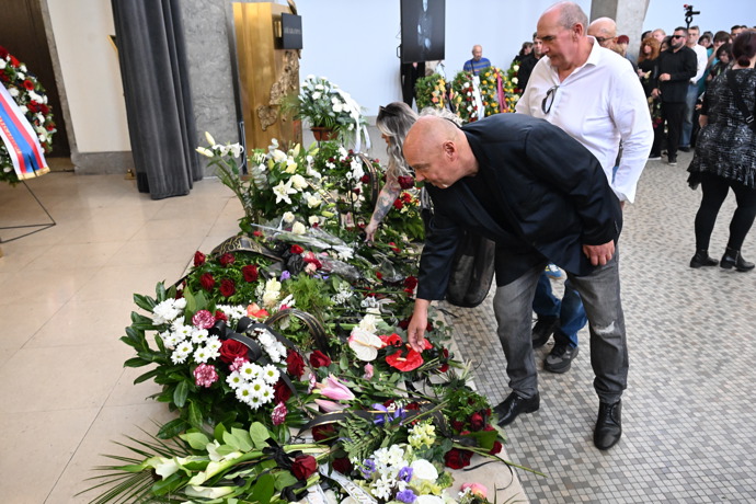 Pohřeb Jiřího Krampola.