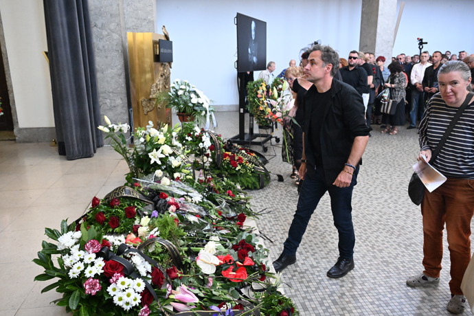 Pohřeb Jiřího Krampola.