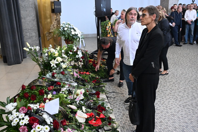 Pohřeb Jiřího Krampola.