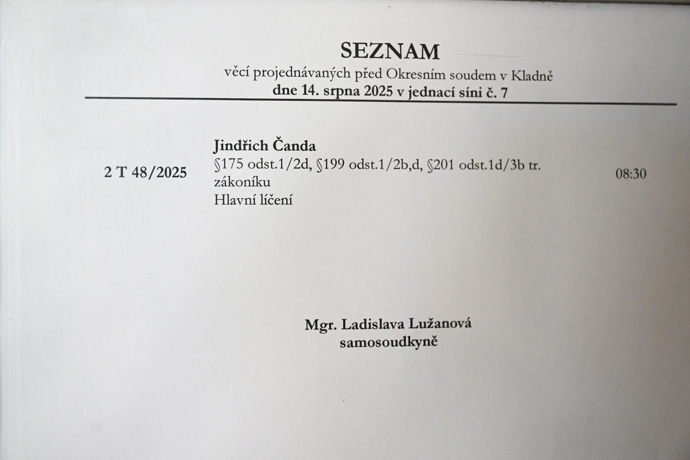 Michaela Nosková u soudu.