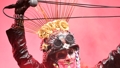 FOTO: Jana Kratochvílová alias Uriel při svém koncertu.