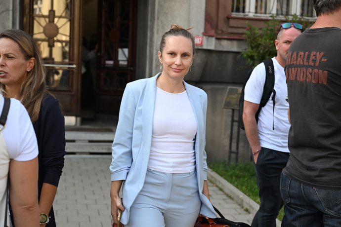 Zpěvačka Michaela Nosková u soudu s expartnerem.