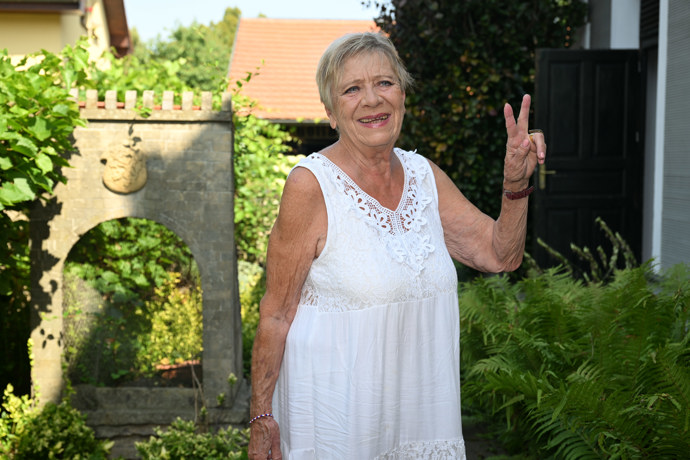 Jaroslava Obermaierová dorazila v dobré náladě.