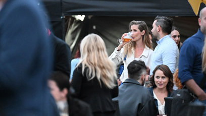 FOTO: Jana Bernášková si užívala pivo.