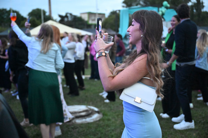 Eliška-Jana Auerová si party televize Prima užívala.