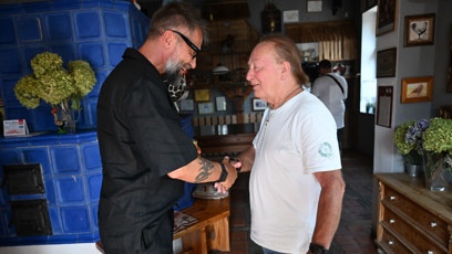 FOTO: Bořek Slezáček se potkal s Petrem Jandou.