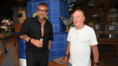 FOTO: Bořek Slezáček a Petr Janda na party divadla Broadway.