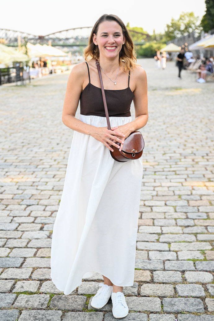 Šárka Krausová dorazila v dobré náladě.
