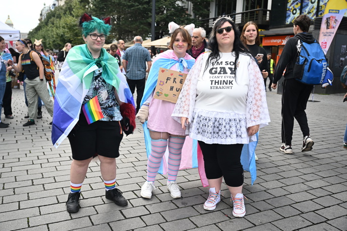 Prague Pride 2025 byl plný rozmanitých oblečků. 