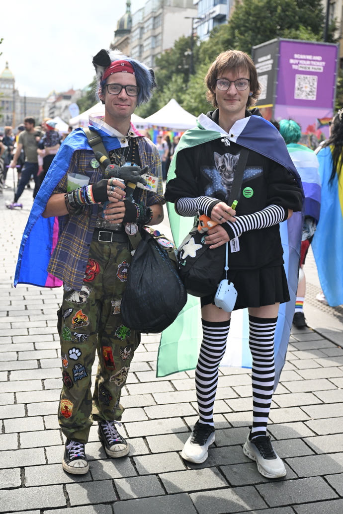 Prague Pride 2025 byl plný rozmanitých oblečků. 