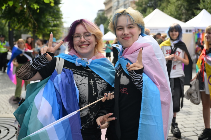 Prague Pride 2025 byl plný rozmanitých oblečků. 