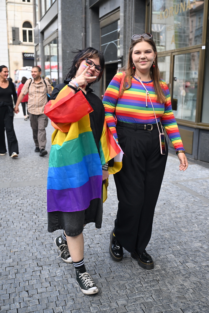 Prague Pride 2025 byl plný rozmanitých oblečků. 