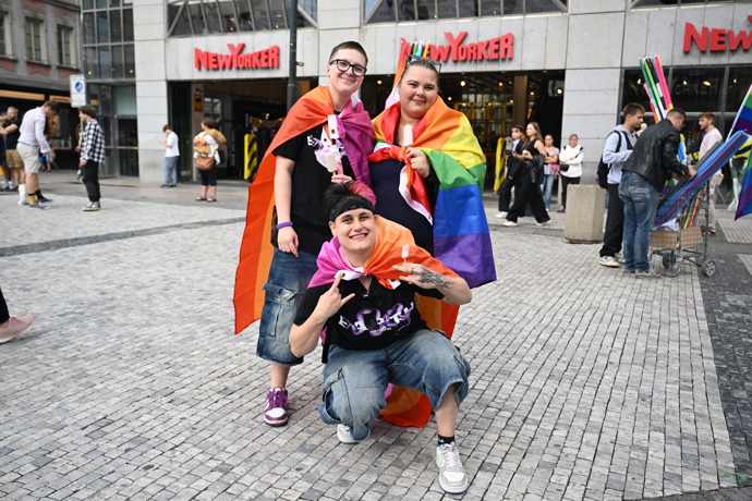 Prague Pride 2025 byl plný rozmanitých oblečků. 