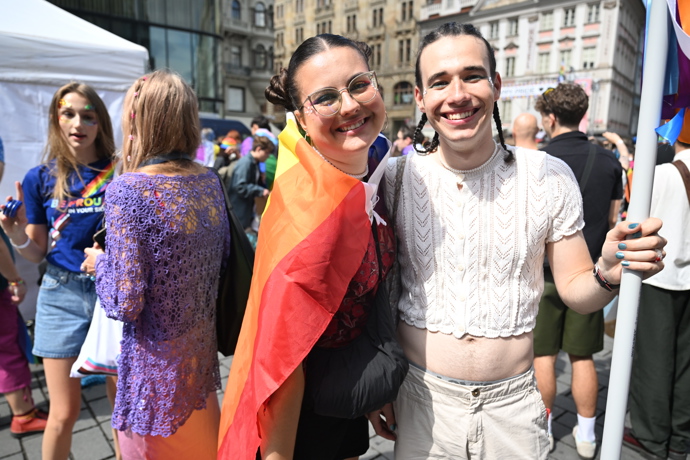 Prague Pride 2025 byl plný rozmanitých oblečků. 
