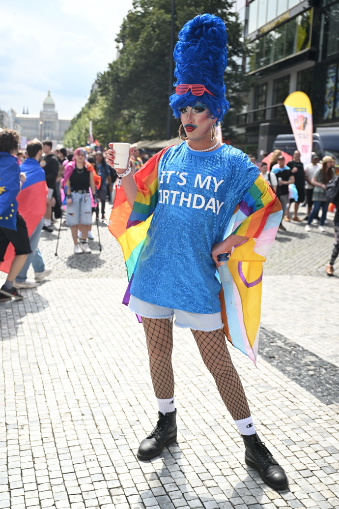 Prague Pride 2025 byl plný rozmanitých oblečků. 