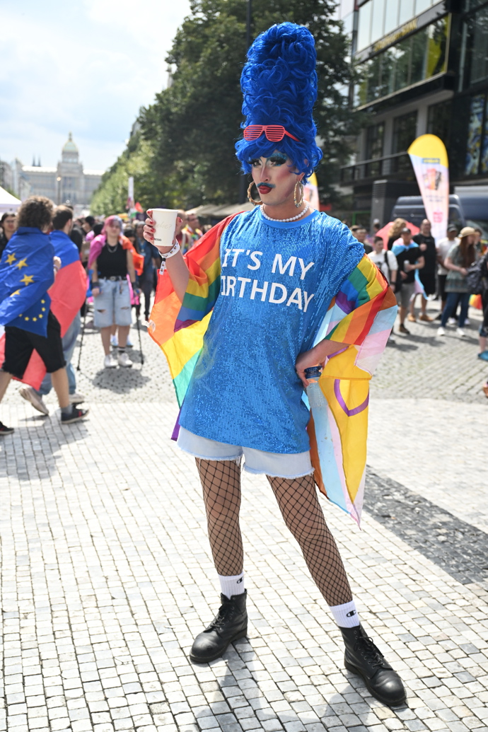 Prague Pride 2025 byl plný rozmanitých oblečků. 