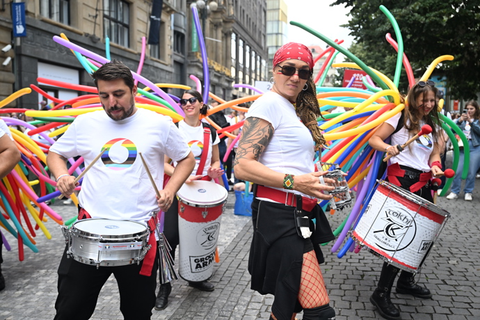 Prague Pride 2025 byl plný rozmanitých oblečků. 