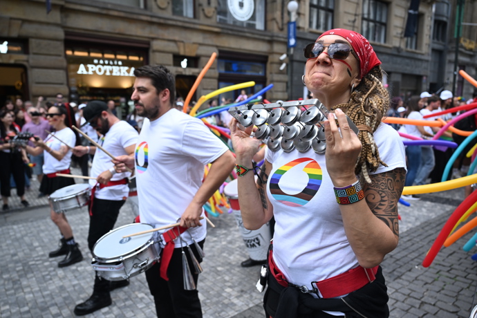 Prague Pride 2025 byl plný rozmanitých oblečků. 