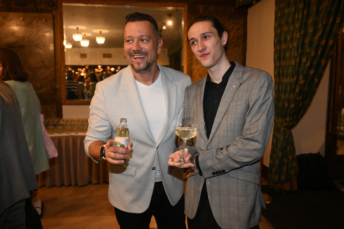 Michal Kavalčík vzal syna do společnosti.