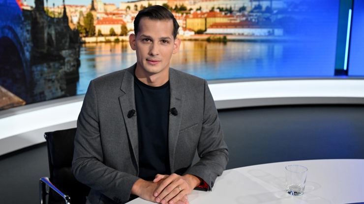 Moderátor nového pořadu TV Nova, Za pět minut dvanáct Martin Čermák.