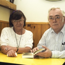 Josef Škvorecký se svou manželkou Zdenou Salivarovou.