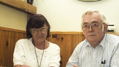 FOTO: Josef Škvorecký se svou manželkou Zdenou Salivarovou.