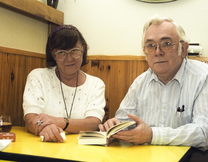 Josef Škvorecký se svou manželkou Zdenou Salivarovou.