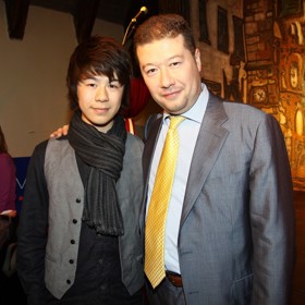 Tomio Okamura se synem Ruyem před lety.