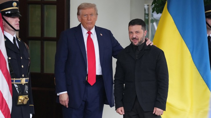 Trump přivítal Zelenskyho v Bílém domě.