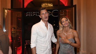 FOTO: Tereza Barošová a Filip Neusser na otvíračce restaurace v Brně.