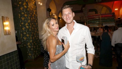 FOTO: Tereza Barošová a Filip Neusser na otvíračce restaurace v Brně.