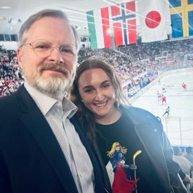 Kateřina Pastorková s premiérem Petrem Fialou. 