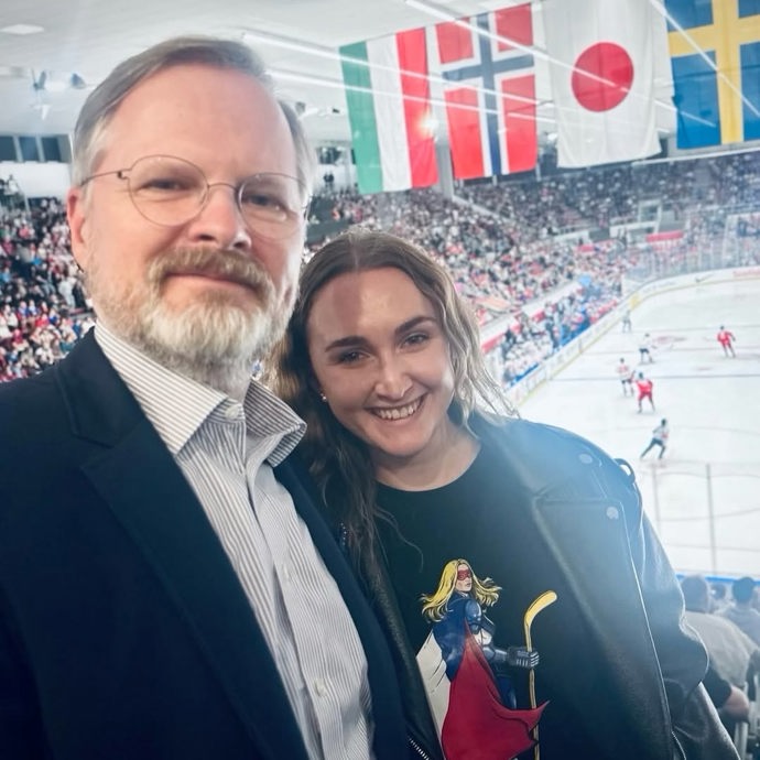Kateřina Pastorková s premiérem Petrem Fialou. 