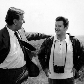 snímek z filmu Aféry mé ženy, vlevo Josef Langmiler