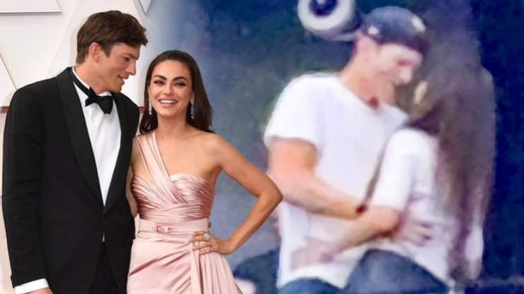 Ashton Kutcher a Mila Kunis předvedli zamilovanou show. 
