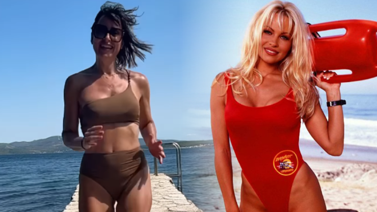 Alex Mynářová se natočila jako Pamela Anderson.