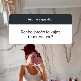 Rachel údajně fejkuje těhotenství.