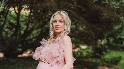 FOTO: Tereza Hlůšková má těsně před porodem.