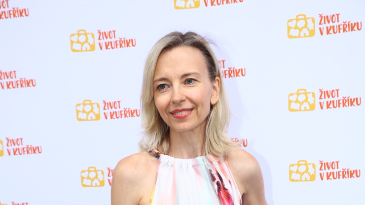 Marcela Rojíčková na akci Život v kufříku.