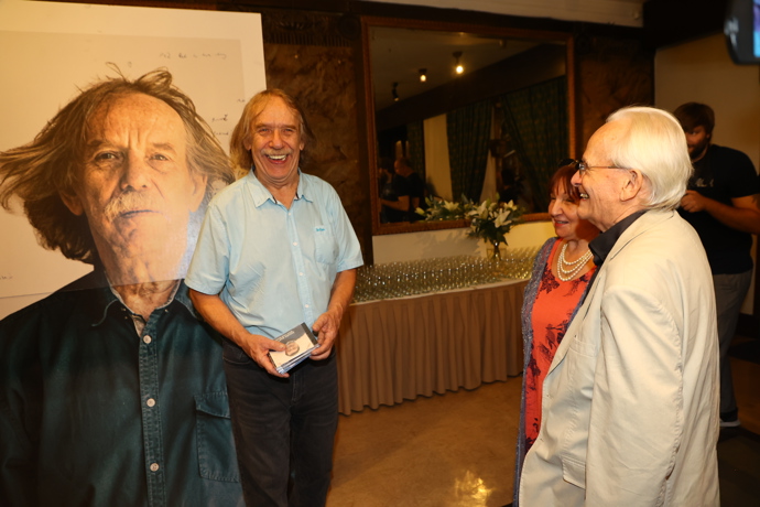 Jaromír Nohavica na slavnostní premiéře filmu Jarek. 