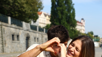 FOTO: Paulína Bošková s Honzou Mrkousem.
