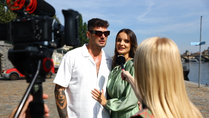 FOTO: Michal Trabalík a Kristína Víglaská.