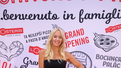 FOTO: Kateřina Mátlová na velkolepém openingu restaurace L'Osteria v Brně.