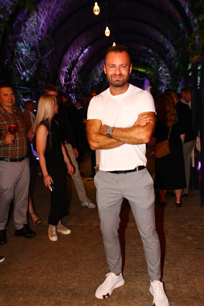 Marek Dvořák na velkolepém openingu restaurace L'Osteria v Brně.