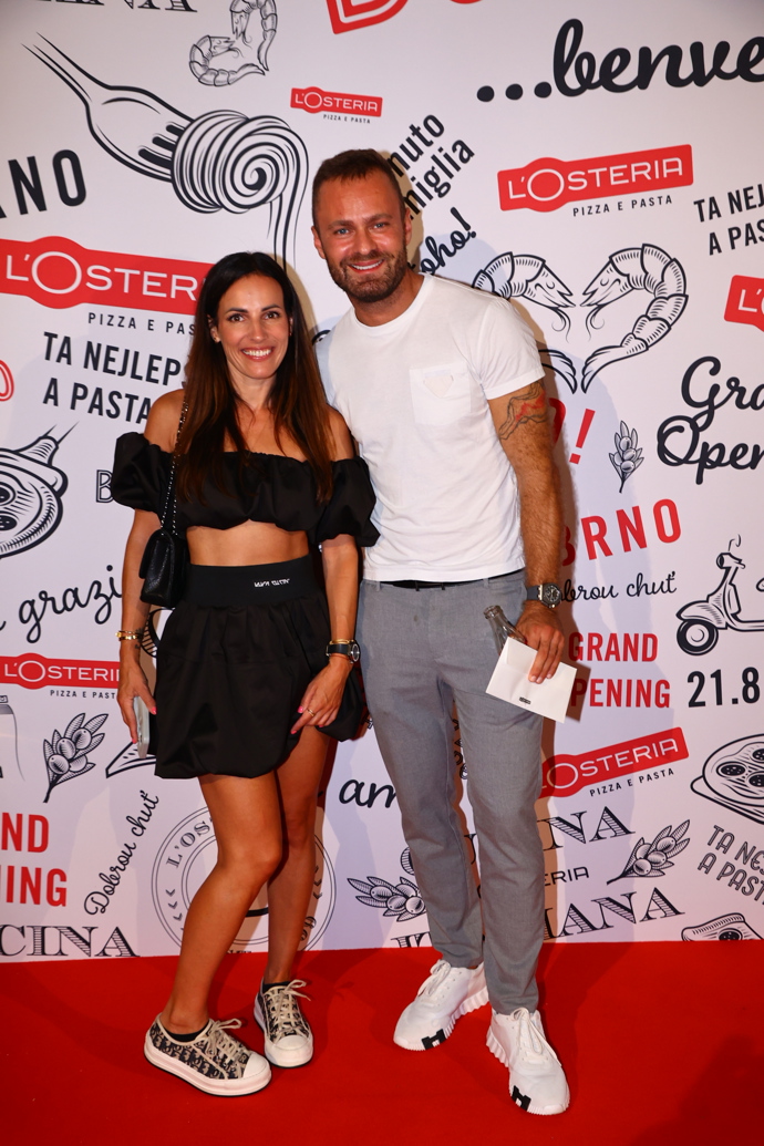 Marek Dvořák na velkolepém openingu restaurace L'Osteria v Brně.
