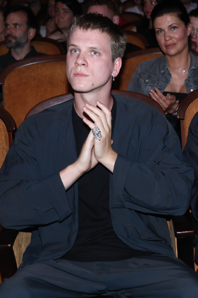 Zdeněk Piškula na premiéře filmu Duchoň v Lucerně.