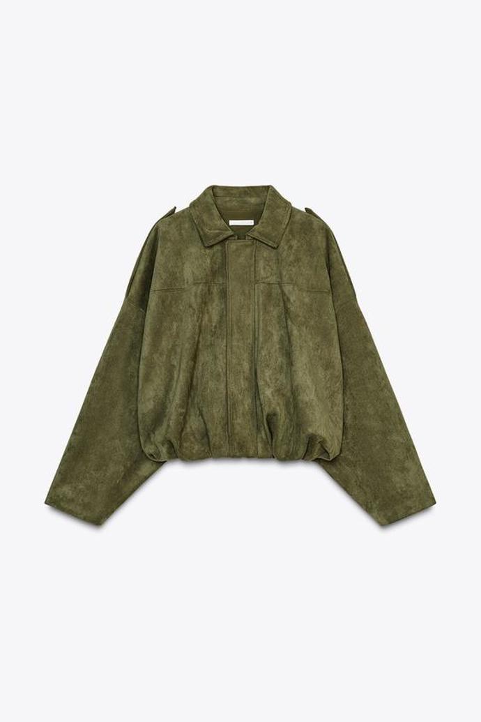 Bomber z imitace semiše, Zara, 1499 Kč