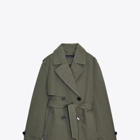 Dvouřadý voděodolný a větruvzdorný trenčkot, Zara, 1 499 Kč